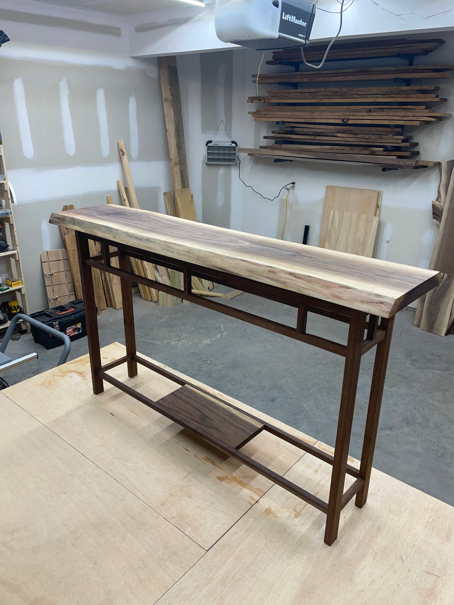 Live Edge Entry Way Table